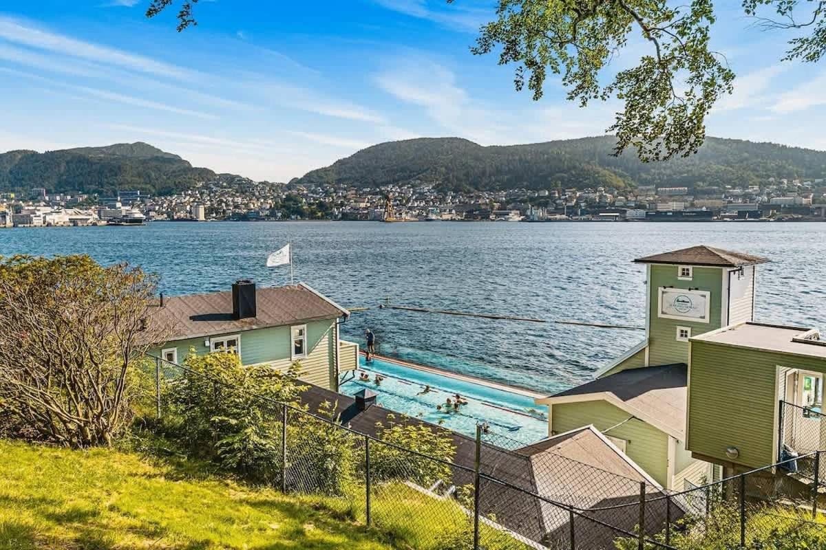 Dinbnb Apartments I Mid-City Luxury With Mini Balcony And Smart Tv & Sound System Bergen Exteriér fotografie